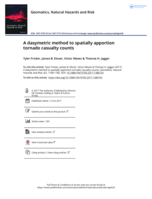 A dasymetric method to spatially apportion tornado casualty counts