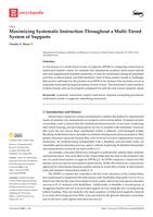 Maximizing Systematic Instruction Throughout a Multi-Tiered System of Supports