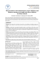 The prevalence and related factors of pre‐diabetes and diabetes among overweight and obese children in urban schools