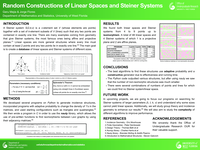 Random Constructions of Linear Spaces and Steiner Systems