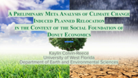 A Meta Analysis of Climate Change Induced Planned Relocation in the Context of the Social Foundation of Donut Economics