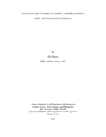 Hawkshaw Led You Here: Examining And Implementing Public Archaeology In Pensacola