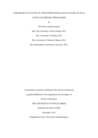 A Program Evaluation of the International Baccalaureate Dual Language Diploma Programme