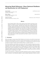 Advancing Model Refinement:  Muon-Optimized Distillation and Quantization for LLM Deployment