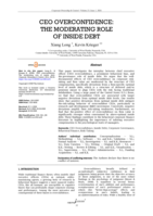 CEO Overconfidence: The moderating role of inside debt