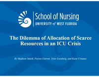 The Dilemma of Allocation of Scarce Resources in an ICU Crisis