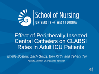Effect of Peripherally Inserted Central Catheters on CLABSI Rates in Adult ICU Patients