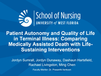 Patient Autonomy and Quality of Life in Terminal Illness: Comparing Medically Assisted Death with Life-Sustaining Interventions