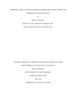 Supporting Adult English Learners in Higher Education: Instructor Perspectives and Practices