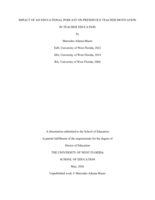 Impact of an Educational Podcast on  Preservice Teacher Motivation in Teacher Education