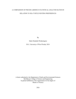 A Comparison of Pseudo-Absence Statistical Analysis Ratios in Relation to Sea Turtle Nesting Preferences