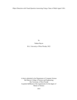 Object Detection with Visual Question Answering Using a Team of Multi-Agent UAVs