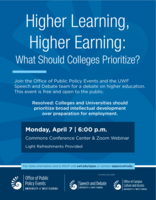 Higher Learning, Higher Earning: What Should Colleges Prioritize?