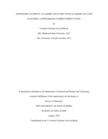 Supporting Students' Academic Recovery With Academic Success Coaching: A Performance Improvement Study