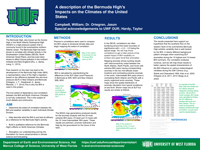 A description of the Bermuda High's Impacts on the Climates of the United States